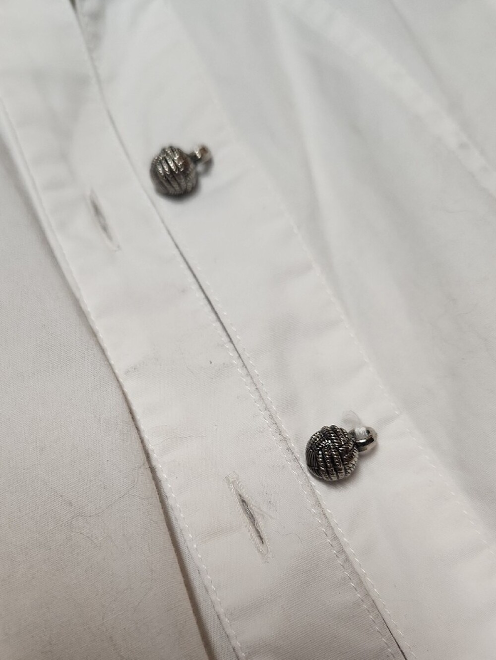 White Women’s Button-Down Shirt - Picture 3 of 9
